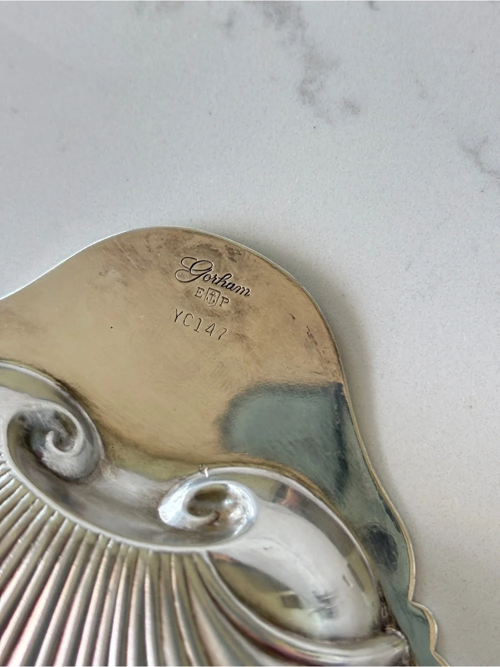 Vintage Gorham Silverplate Scallop-shaped Dish